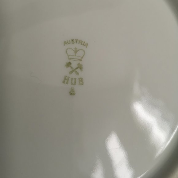 Antique Austria Roses Porcelain Plate - Picture 5 of 6